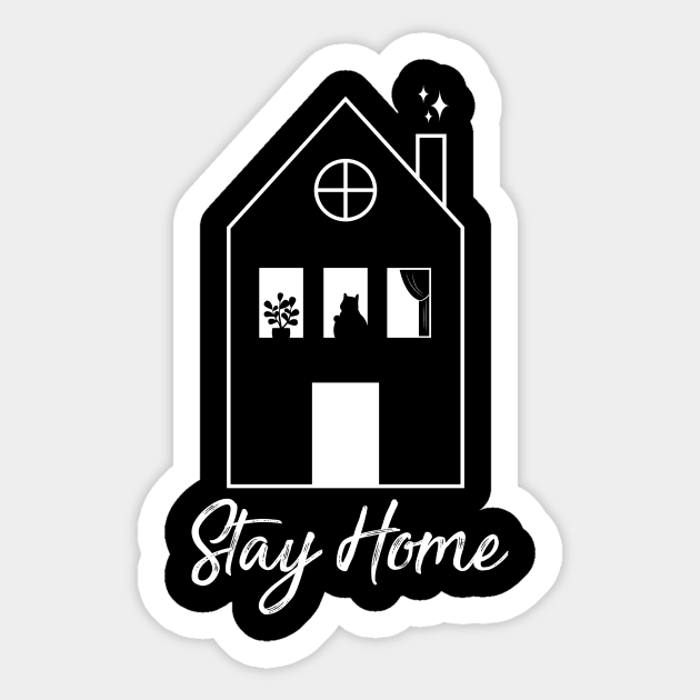 Stay Home Sticker by Riczdodo